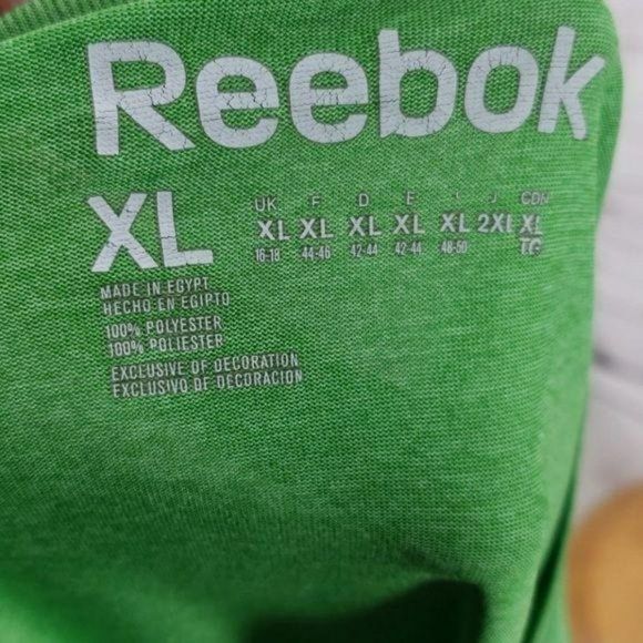 Reebok Men's‎ 90s Green Athletic Short Sleeve Shirt Size XL - Picture 2 of 6